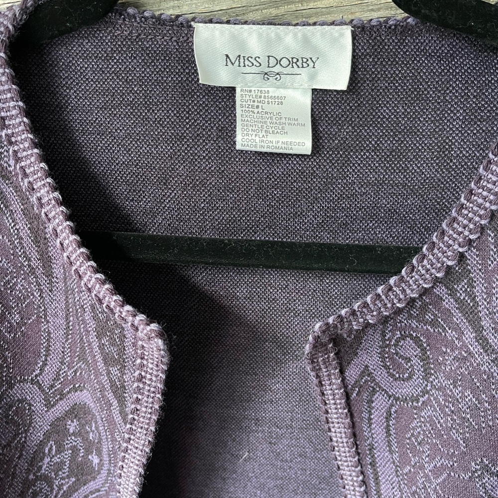 Purple Mock Neck Long Sleeve Sheath Dress for Cocktail Events - Picture 6 of 10
